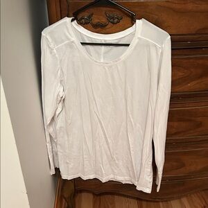 a.n.a Pure White Long Sleeve Top